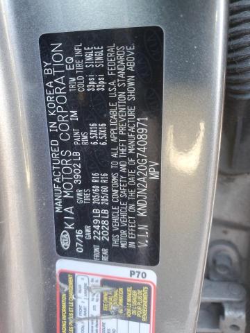 2016 KIA SOUL - KNDJN2A20G7408971