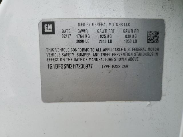 2017 CHEVROLET CRUZE PREM - 1G1BF5SM2H7230977