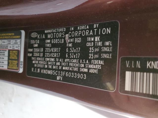 2015 KIA SEDONA LX - KNDMB5C13F6033903