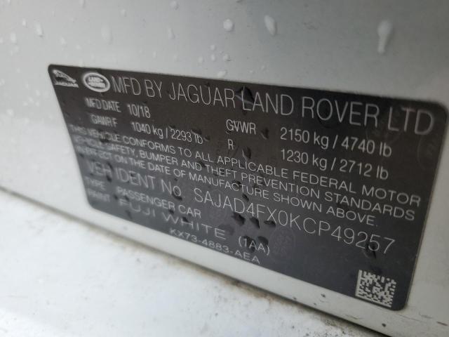 2019 JAGUAR XE PREMIUM SAJAD4FX0KCP49257