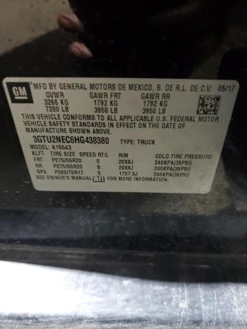 2017 GMC SIERRA K15 - 3GTU2NEC6HG438380