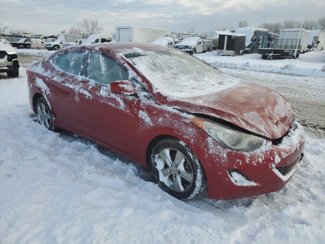 Lot #3055465111 2013 HYUNDAI ELANTRA GL