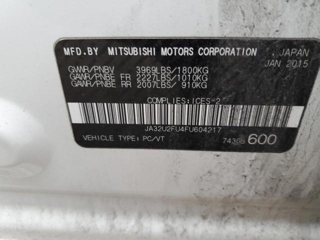 2015 MITSUBISHI LANCER ES JA32U2FU4FU604217
