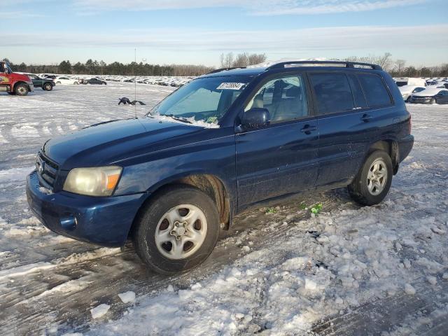 TOYOTA HIGHLANDER 2007 blue 4dr spor gas JTEGD21AX70156302 photo #1