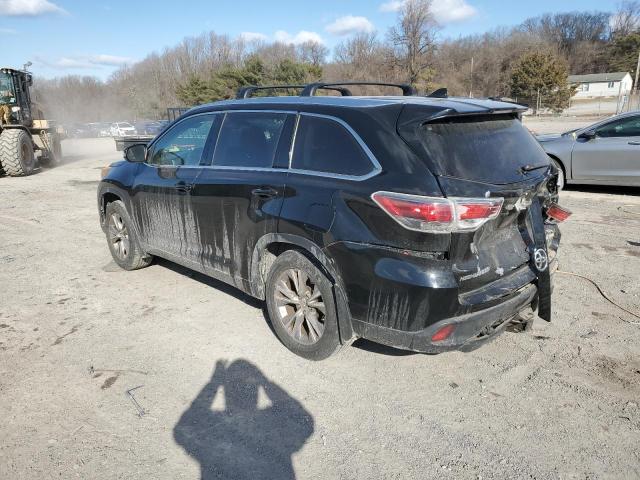 TOYOTA HIGHLANDER 2015 black  gas 5TDJKRFH5FS174555 photo #3