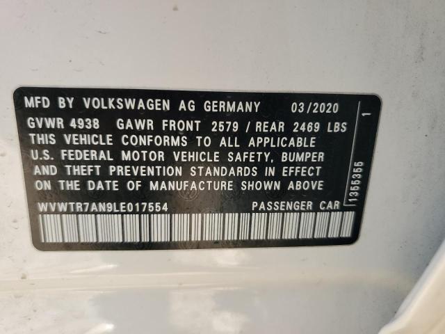 2020 VOLKSWAGEN ARTEON SEL WVWTR7AN9LE017554