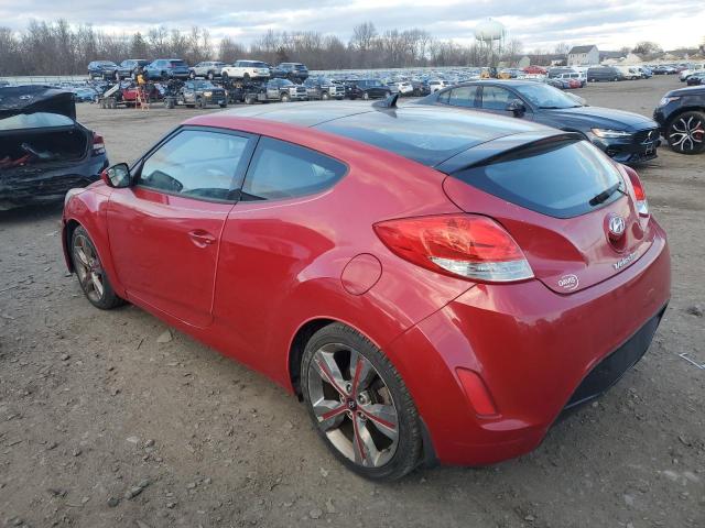 HYUNDAI VELOSTER 2016 red coupe 3d gas KMHTC6AD7GU282631 photo #3