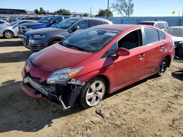 TOYOTA PRIUS 2015 red  hybrid engine JTDKN3DU6F0427099 photo #1