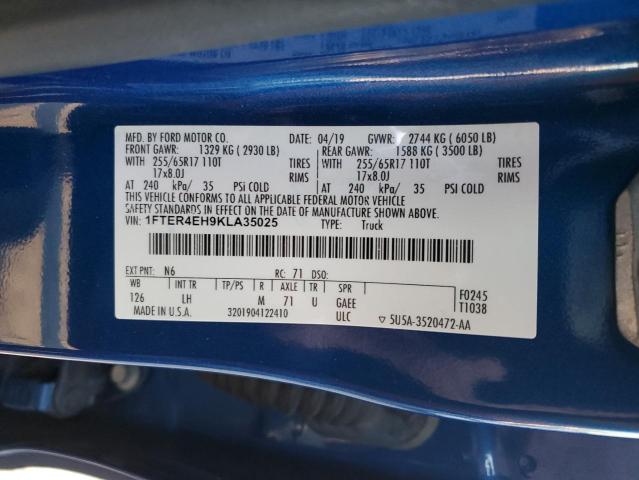 2019 FORD RANGER XL - 1FTER4EH9KLA35025