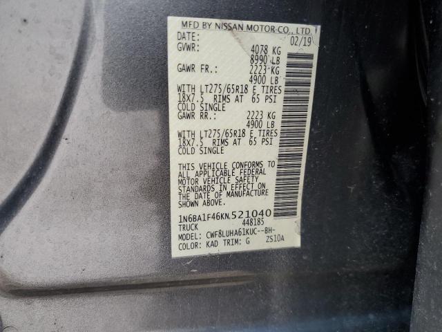 2019 NISSAN TITAN XD S - 1N6BA1F46KN521040
