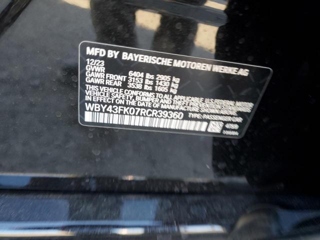2024 BMW I5 M60 WBY43FK07RCR39360