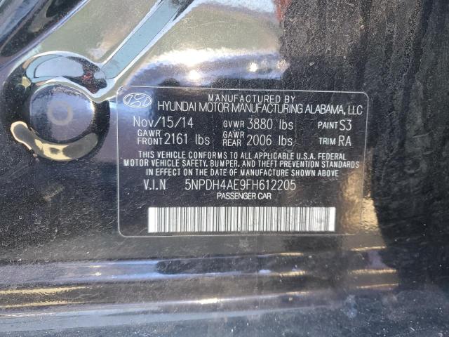 2015 HYUNDAI ELANTRA SE - 5NPDH4AE9FH612205