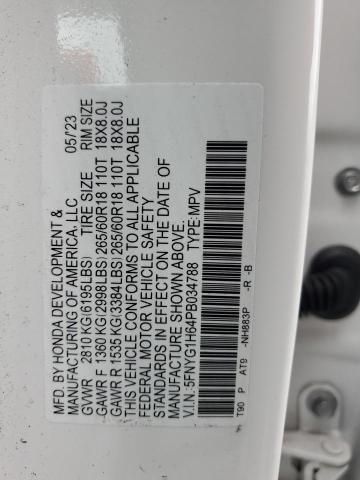 2023 HONDA PILOT TRAI 5FNYG1H64PB034788