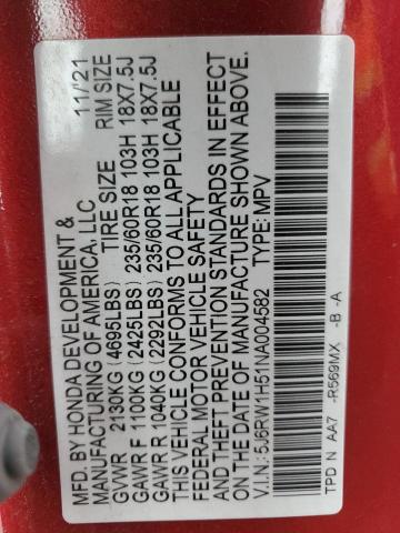 2022 HONDA CR-V EX 5J6RW1H51NA004582