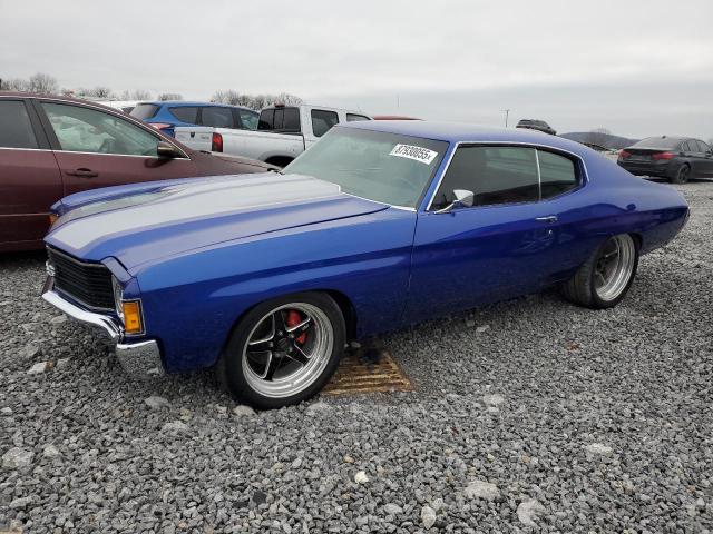 CHEVROLET CHEVELLE 1972 blue   1D37H2R603005 photo #1