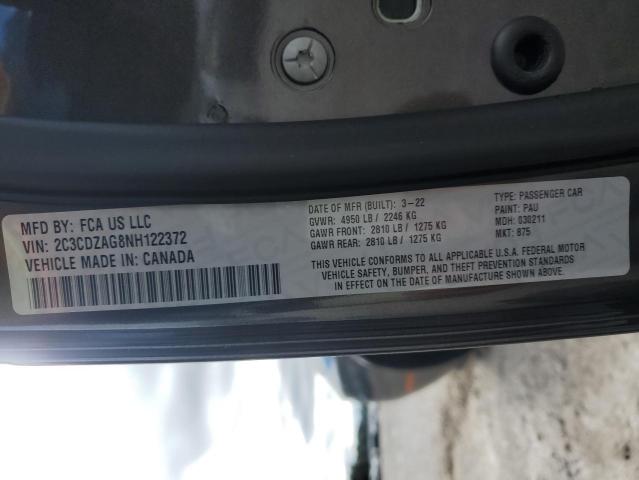 2022 DODGE CHALLENGER - 2C3CDZAG8NH122372