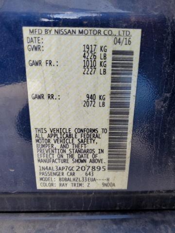 2016 NISSAN ALTIMA 2.5 - 1N4AL3AP7GC207895