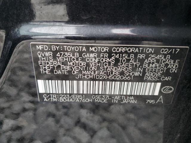 2017 LEXUS IS 300 - JTHCM1D2XH5020661