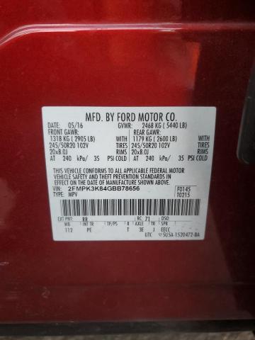 2016 FORD EDGE TITAN - 2FMPK3K84GBB78656