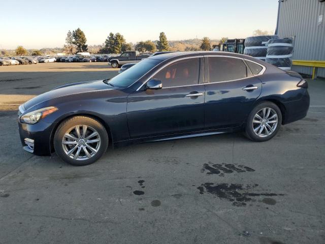 INFINITI Q70 HYBRID 2017 blue  hybrid engine JN1EY1AP9HM790003 photo #1