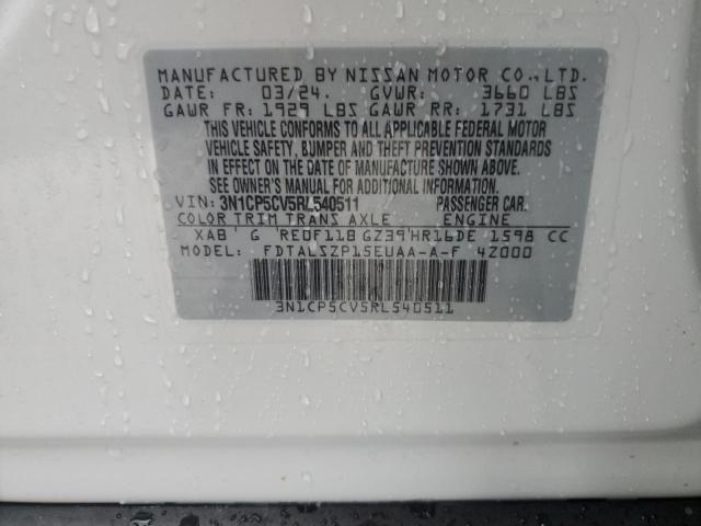 2024 NISSAN KICKS SV 3N1CP5CV5RL540511