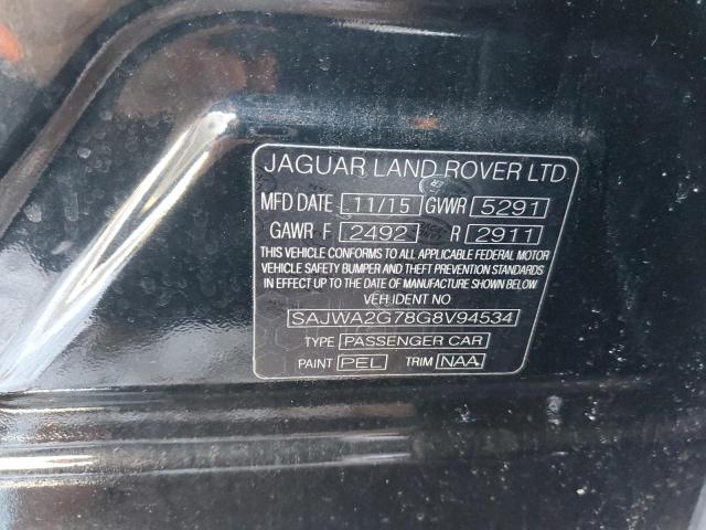 2016 JAGUAR XJL PORTFO - SAJWA2G78G8V94534