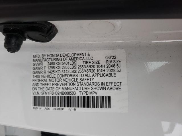 2022 HONDA PASSPORT E - 5FNYF8H02NB008503
