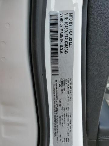 2020 DODGE DURANGO SS 1C4SDJFT4LC368043