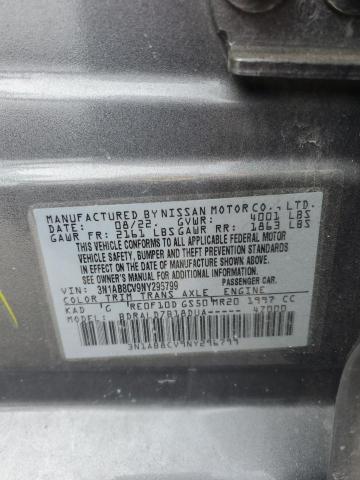2022 NISSAN SENTRA SV 3N1AB8CV9NY296799