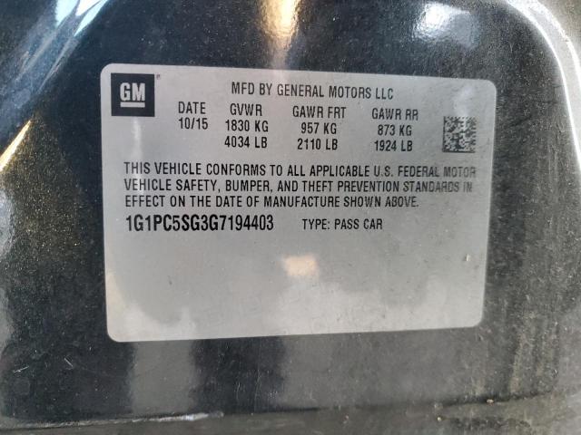 2016 CHEVROLET CRUZE LIMI - 1G1PC5SG3G7194403