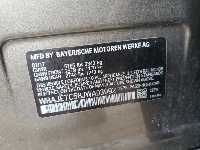 2018 BMW 540 XI WBAJE7C58JWA03992