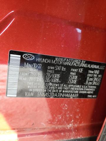 2022 HYUNDAI SANTA FE S - 5NMS2DAJ1NH464469