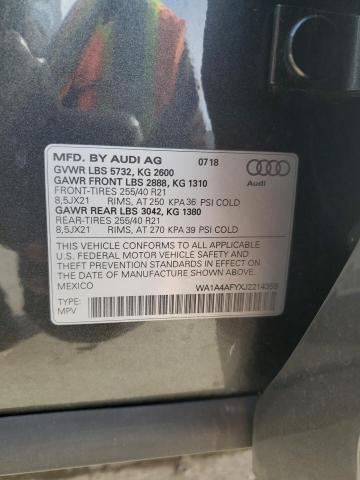 2018 AUDI SQ5 PREMIU WA1A4AFYXJ2214358