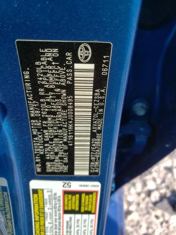 2018 TOYOTA CAMRY L - 4T1B11HK4JU008495