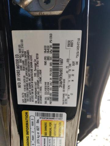 2017 FORD FUSION TIT - 3FA6P0K96HR111607