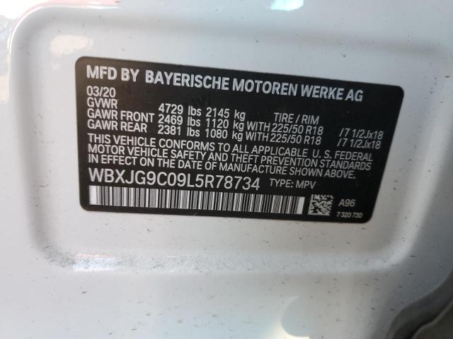 2020 BMW X1 WBXJG9C09L5R78734