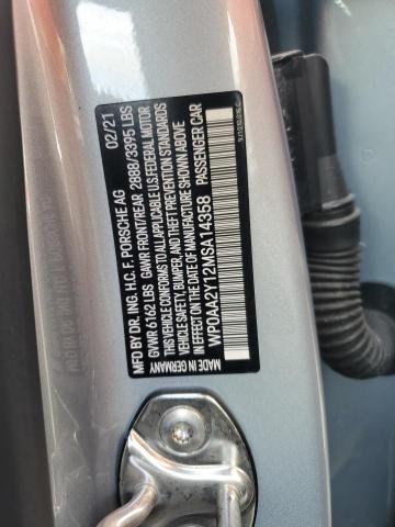 2021 PORSCHE TAYCAN - WP0AA2Y12MSA14358