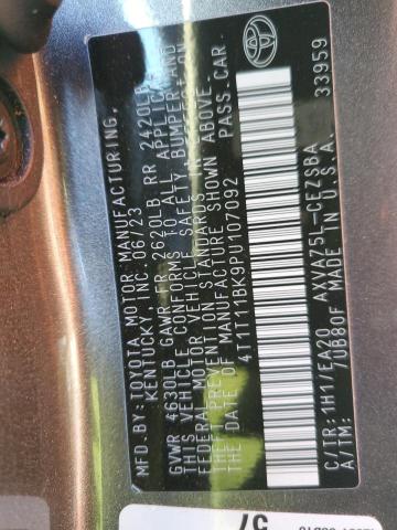 2023 TOYOTA CAMRY SE N - 4T1T11BK9PU107092