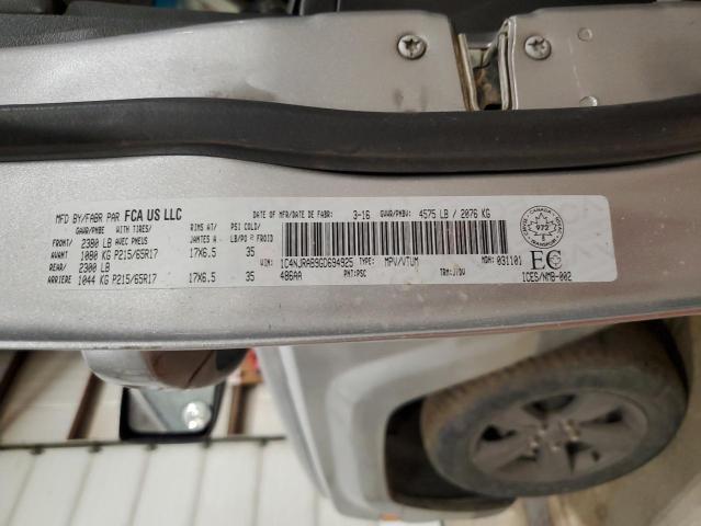 2016 JEEP PATRIOT 1C4NJRAB9GD694925