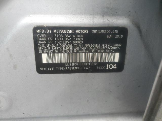 2017 MITSUBISHI MIRAGE G4 - ML32F3FJ3HHF07518