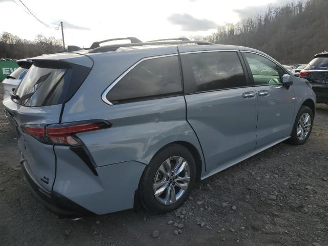 TOYOTA SIENNA XLE 2022 gray  hybrid engine 5TDASKFC7NS050054 photo #4