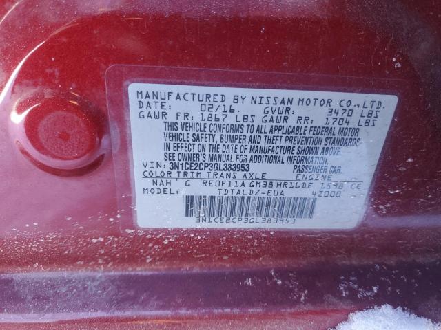 2016 NISSAN VERSA NOTE - 3N1CE2CP3GL383953