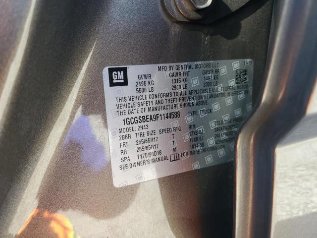 2015 CHEVROLET COLORADO L 1GCGSBEA9F1144588