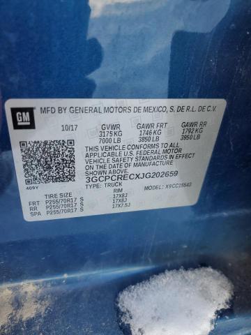 2018 CHEVROLET SILVERADO - 3GCPCRECXJG202659