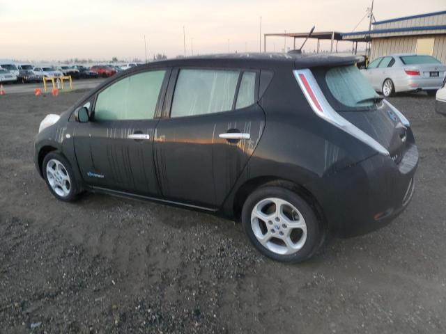 NISSAN LEAF SV 2012 black hatchbac electric JN1AZ0CP4CT017182 photo #3