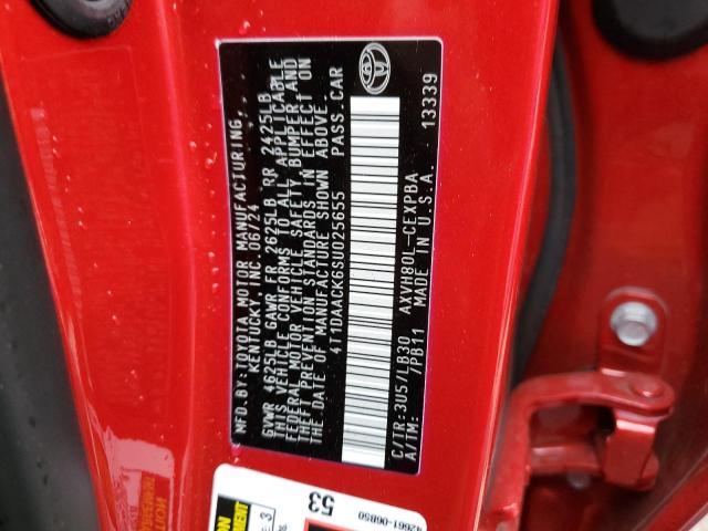 2025 TOYOTA CAMRY XSE - 4T1DAACK6SU025655