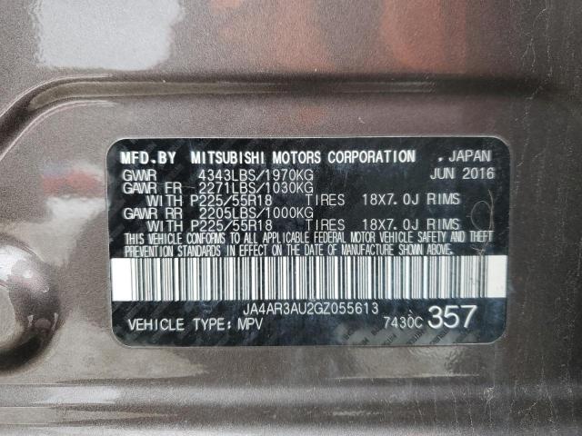 2016 MITSUBISHI OUTLANDER - JA4AR3AU2GZ055613