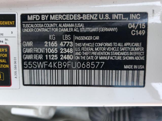2015 MERCEDES-BENZ C 300 4MAT - 55SWF4KB9FU068577