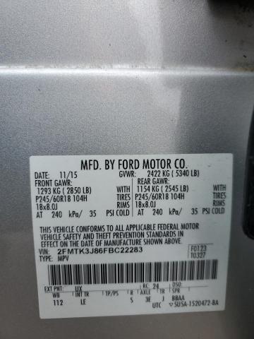 2015 FORD EDGE SEL - 2FMTK3J86FBC22283