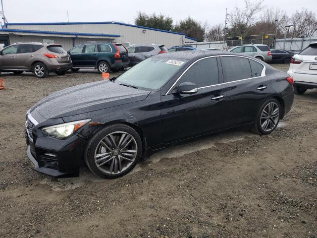 INFINITI Q50 HYBRID 2014 black sedan 4d hybrid engine JN1AV7AR6EM703617 photo #1